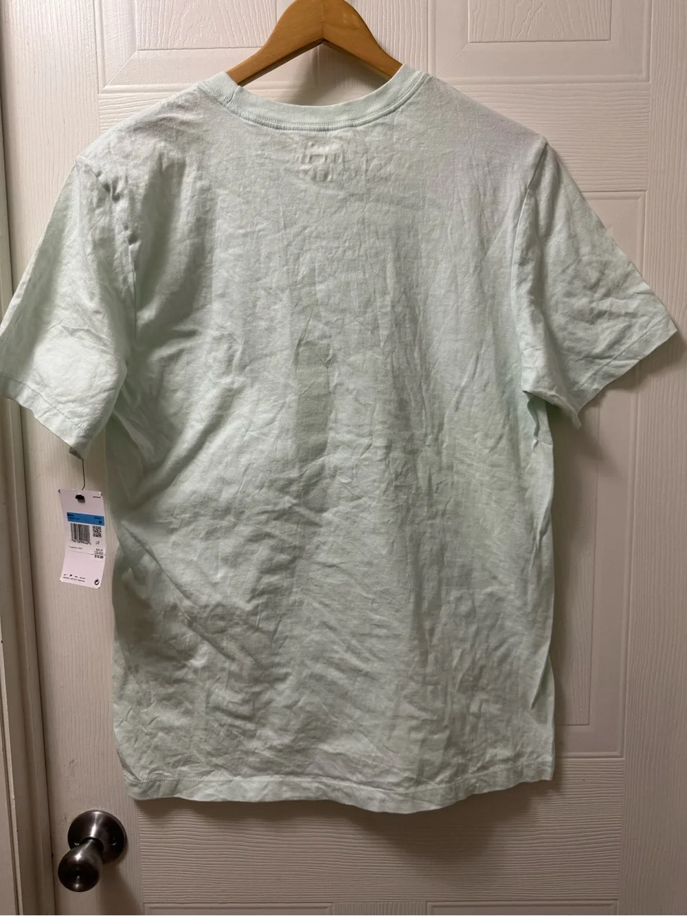Nike Light Mint Short Sleeve Tee with Multicolor Peace Logo